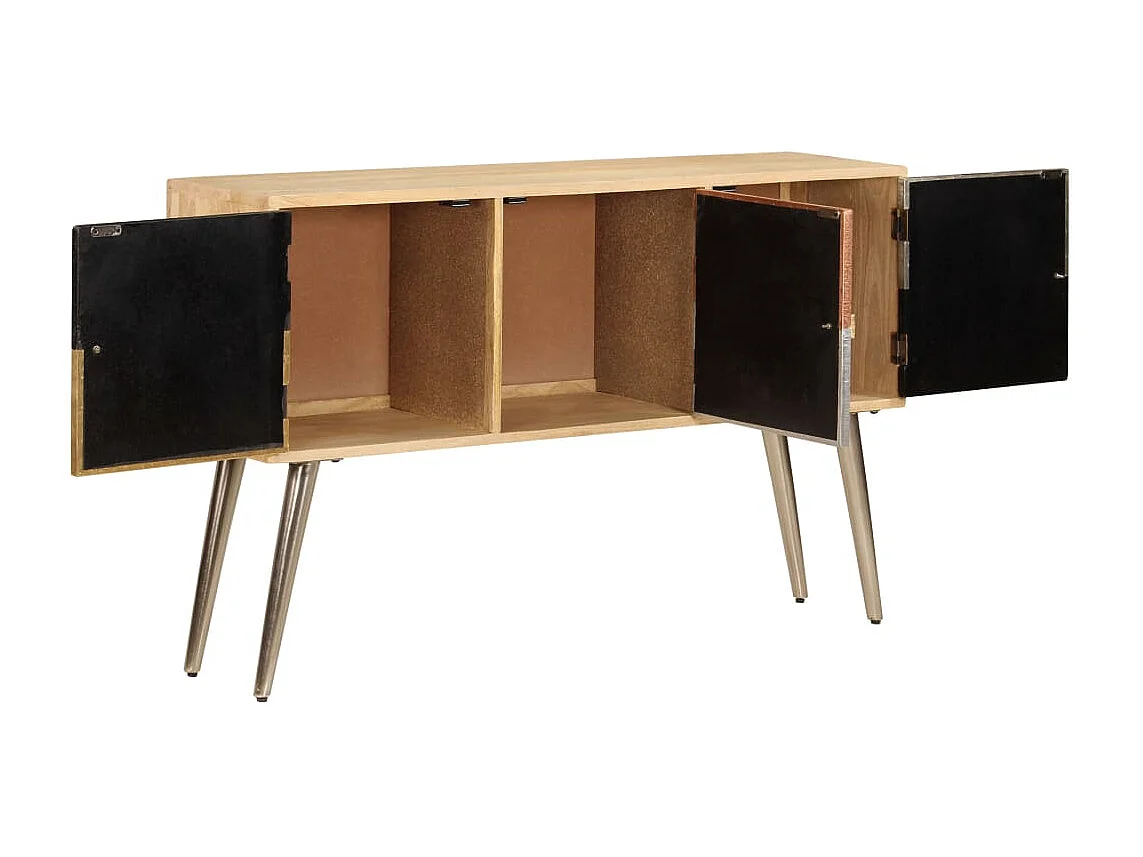 Buffet | Bahut | Meuble de rangement 120x30x75 cm bois de manguier massif