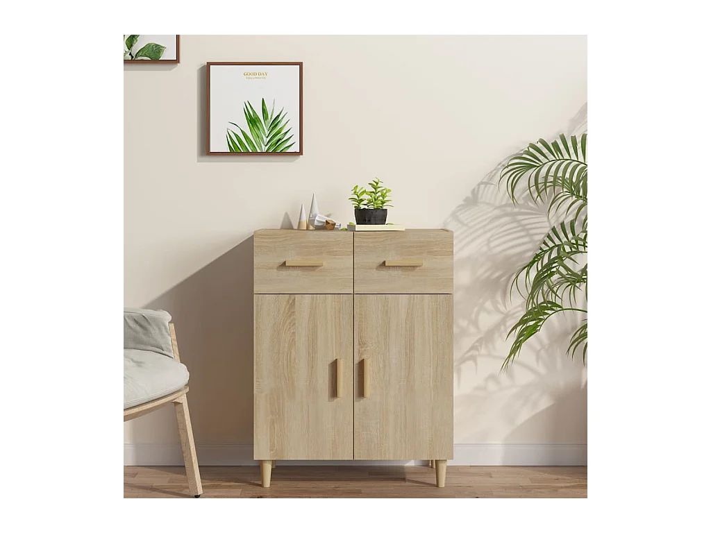 Credenza | Buffet | Armadio Rovere Sonoma 69,5x34x89 cm in Legno Multistrato