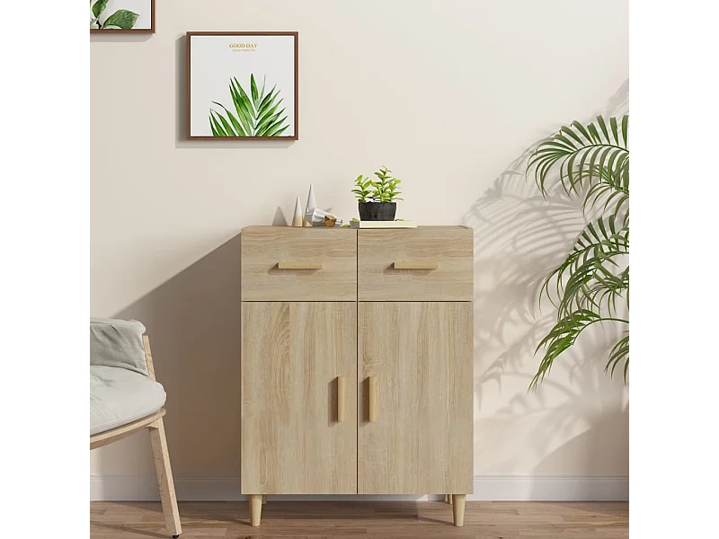 Credenza | Buffet | Armadio Rovere Sonoma 69,5x34x89 cm in Legno Multistrato
