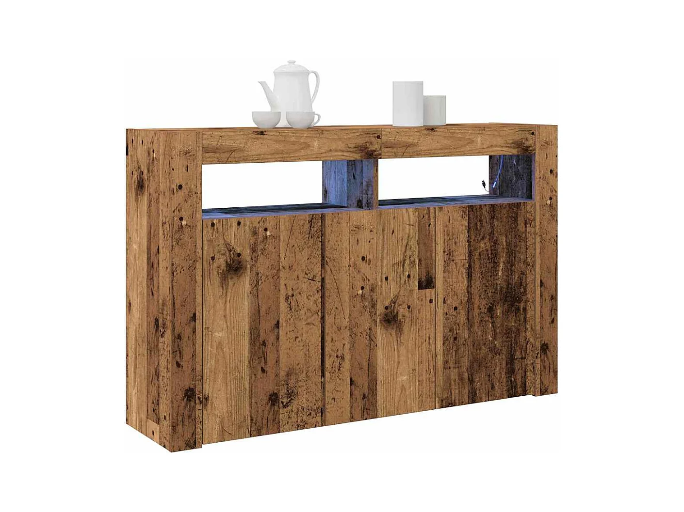 Buffet | Bahut | Meuble de rangement Bois ancien Bois reconstitué 116 x 30 x 75 cm Buffet | Bahut | Meuble de rangement