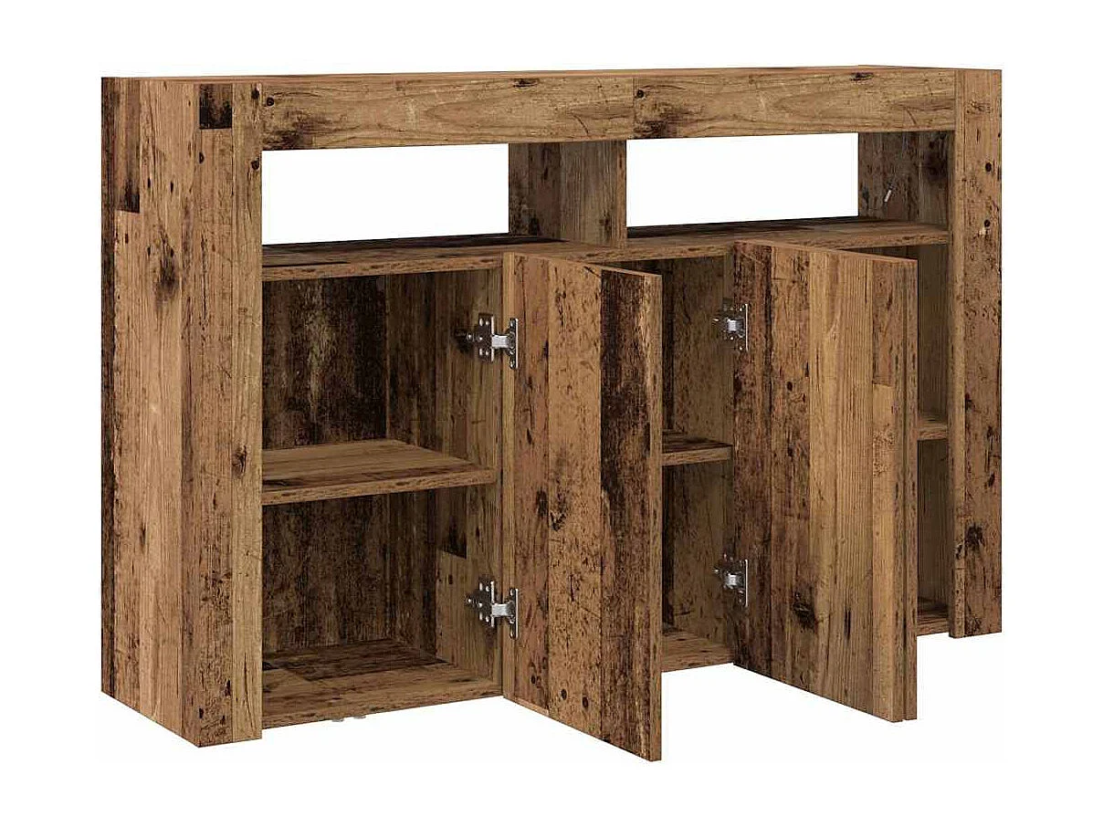 Buffet | Bahut | Meuble de rangement Bois ancien Bois reconstitué 116 x 30 x 75 cm Buffet | Bahut | Meuble de rangement