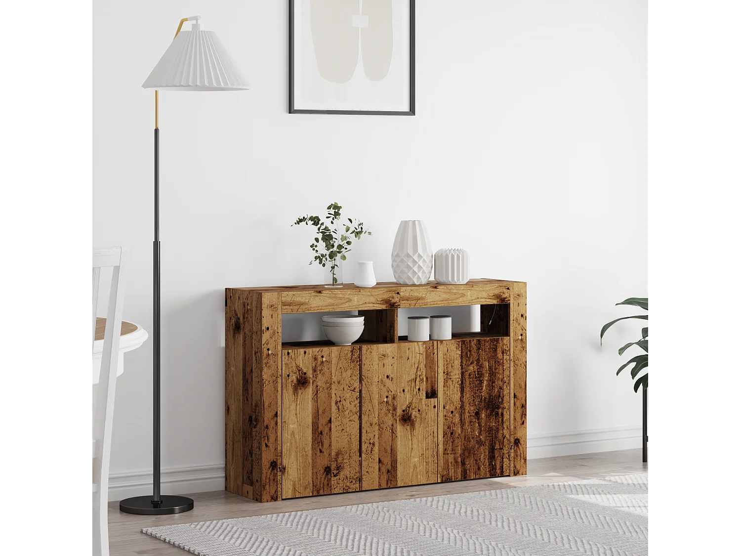 Buffet | Bahut | Meuble de rangement Bois ancien Bois reconstitué 116 x 30 x 75 cm Buffet | Bahut | Meuble de rangement