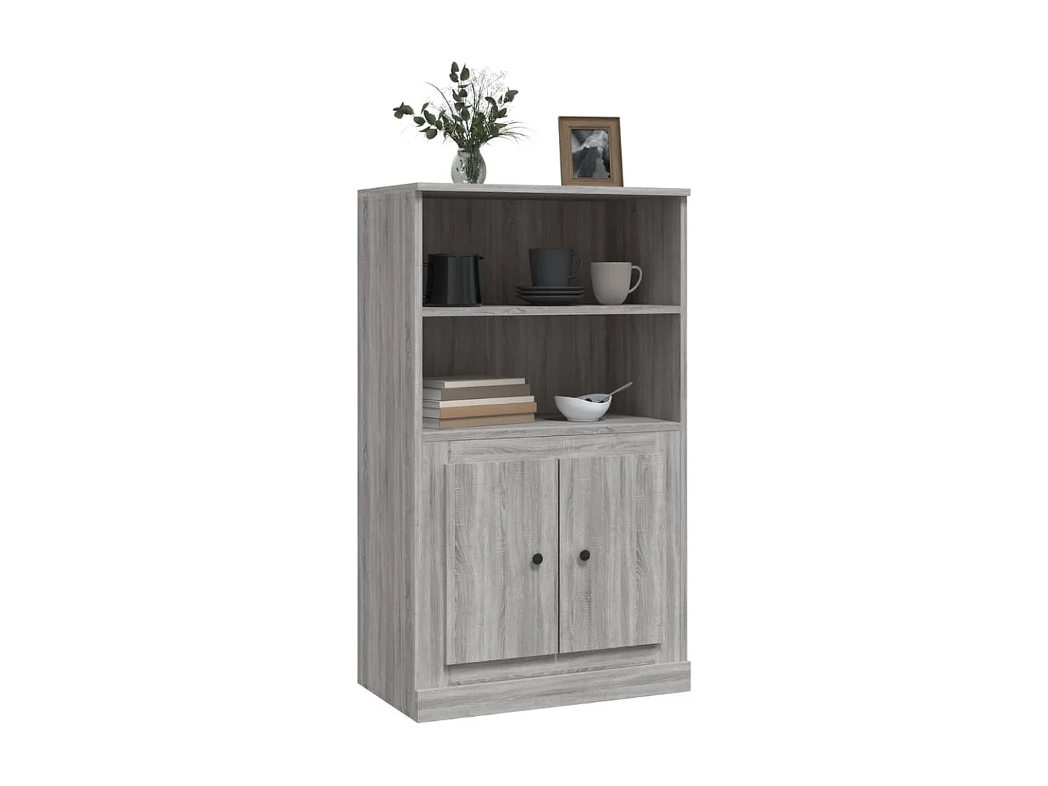 Buffet | Bahut | Meuble de rangement haut sonoma gris 60x35,5x103,5 cm bois d'ingénierie