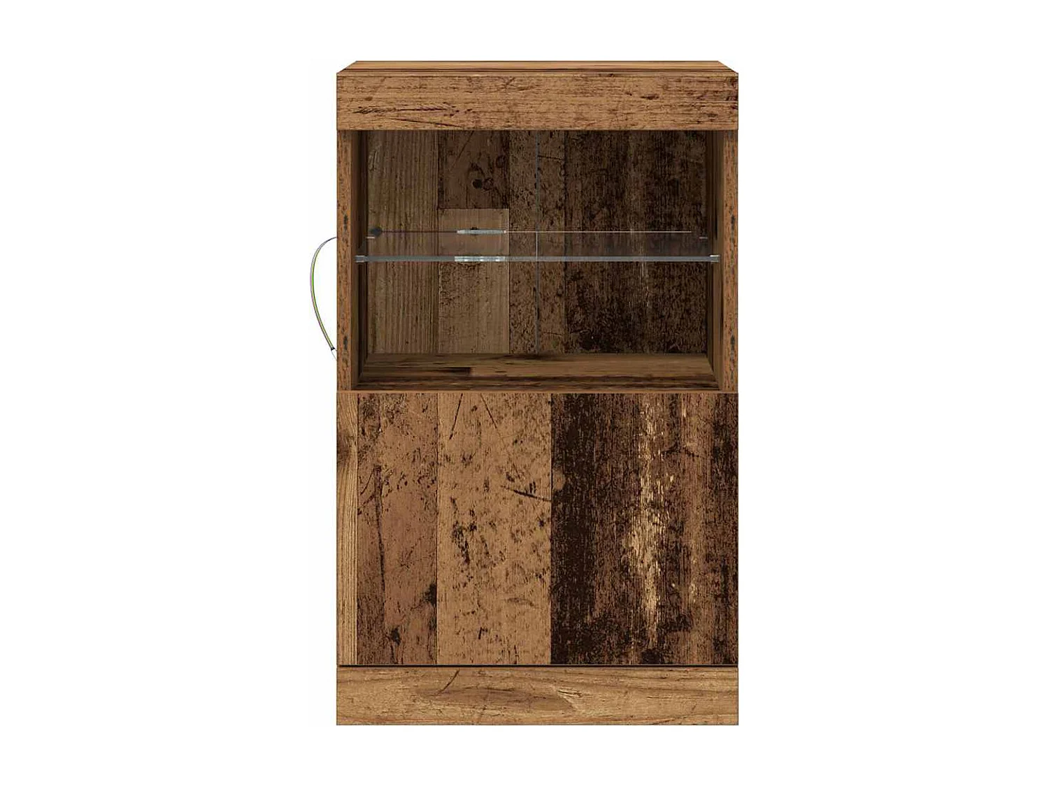 Buffet | Bahut | Meuble de rangement avec lumières LED bois ancien 41x37x67 cm