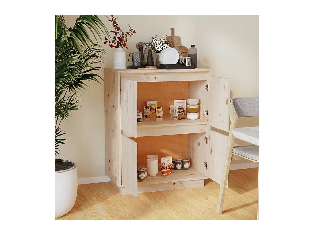 Buffet | Bahut | Meuble de rangement 60x34x75 cm Bois massif de pin