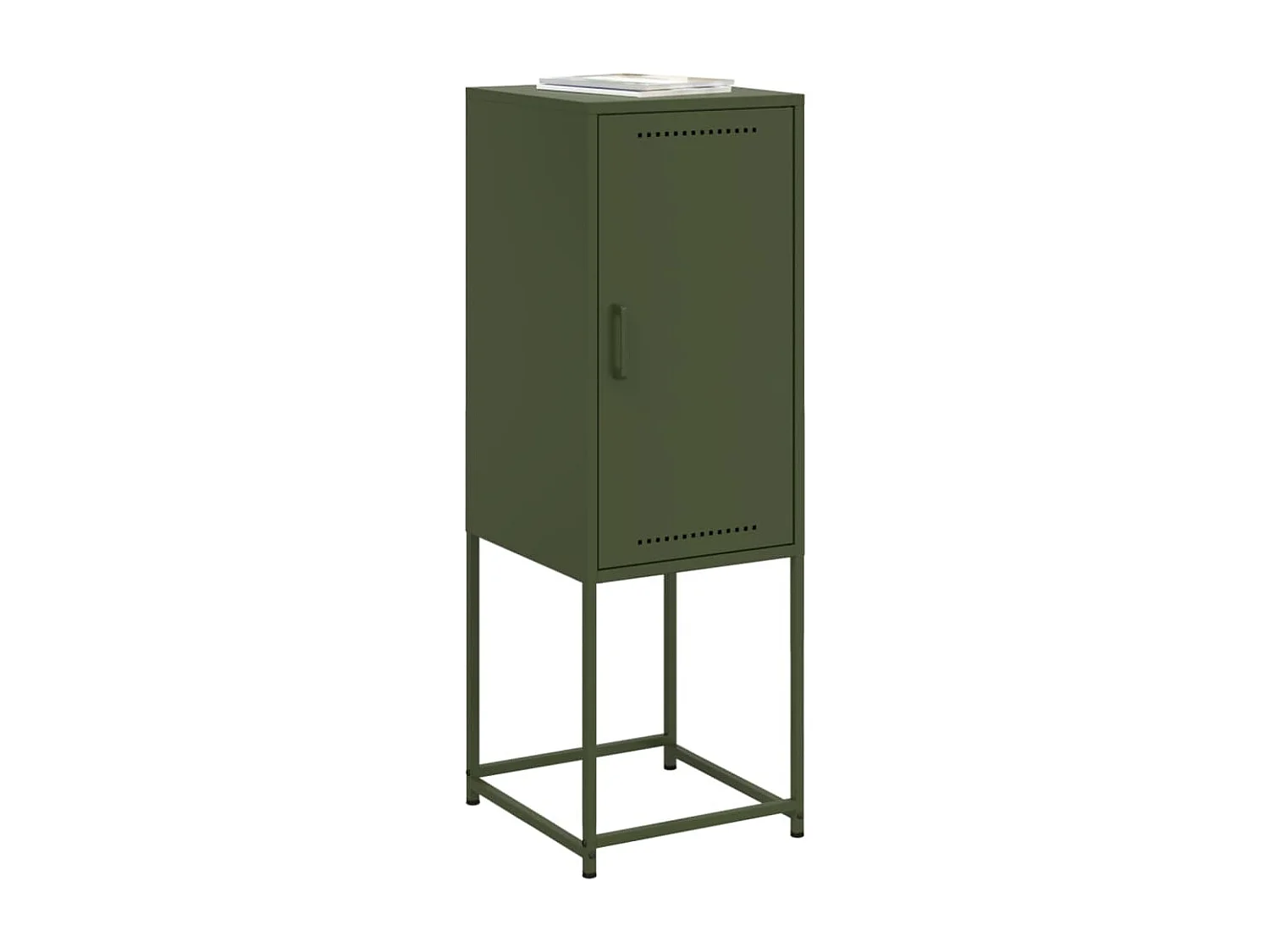 Buffet | Bahut | Meuble de rangement vert olive 36x39x107 cm acier