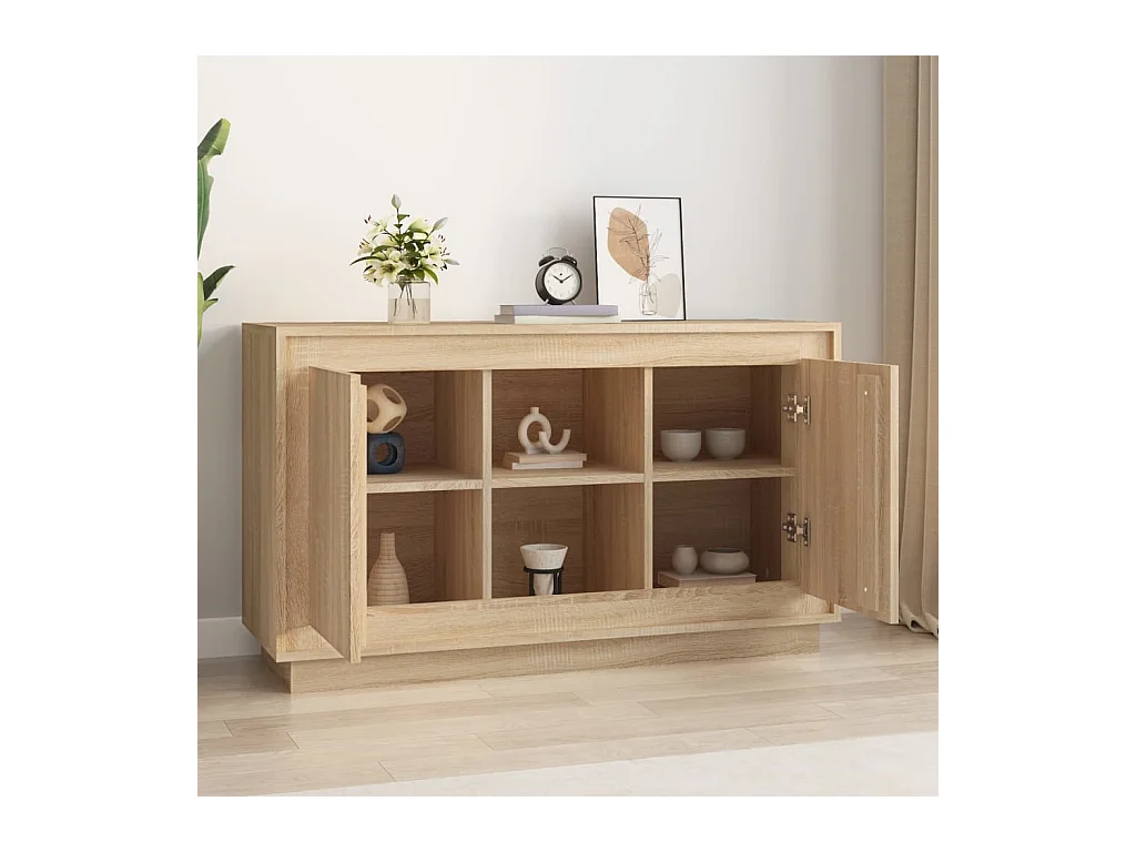 Buffet | Bahut | Meuble de rangement chêne sonoma 102x35x60 cm bois d'ingénierie