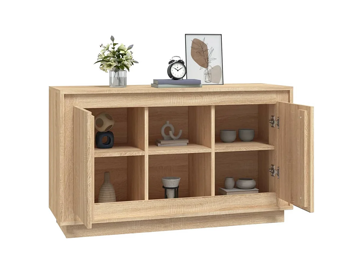 Buffet | Bahut | Meuble de rangement chêne sonoma 102x35x60 cm bois d'ingénierie