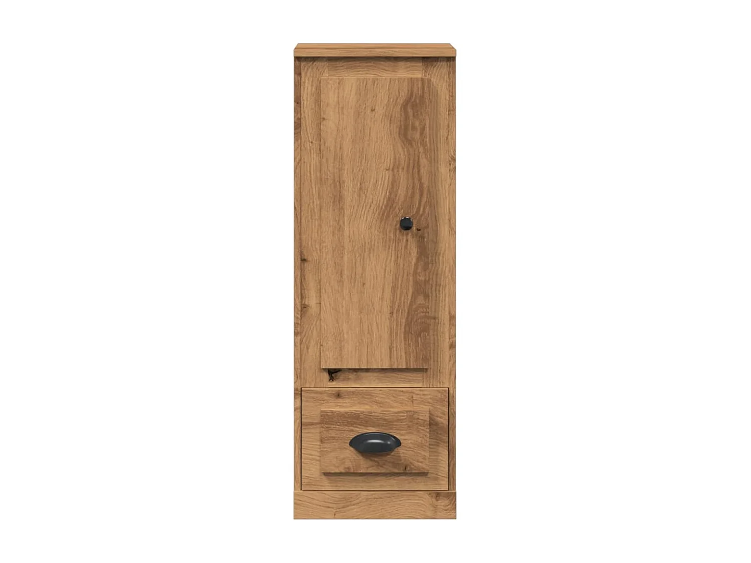 Buffet | Bahut | Meuble de rangement haut chêne artisanal 36x35,5x103,5 cm bois d'ingénierie