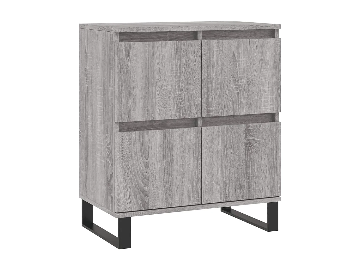 Buffets | Sideboards | Dressoirs 3 st bewerkt hout grijs sonoma eikenkleurig
