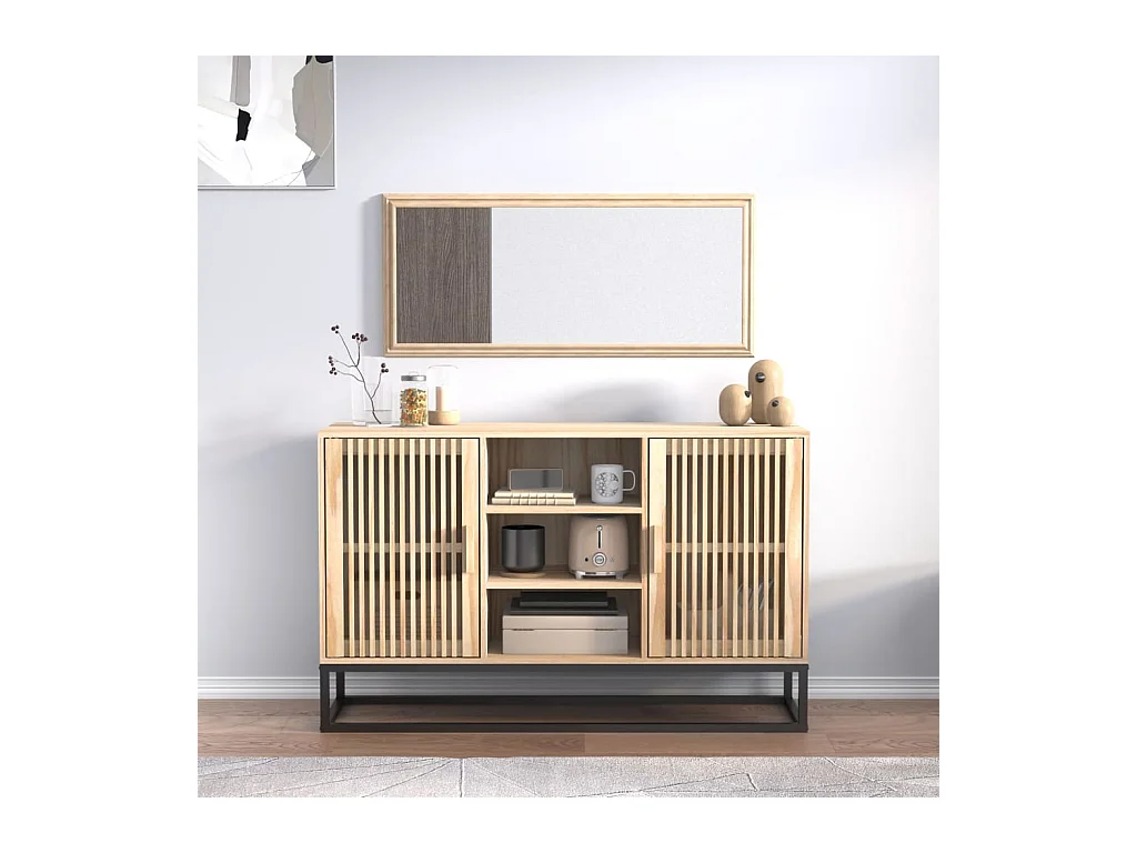 Credenza | Buffet | Armadio 105x30x65 cm in Legno Multistrato
