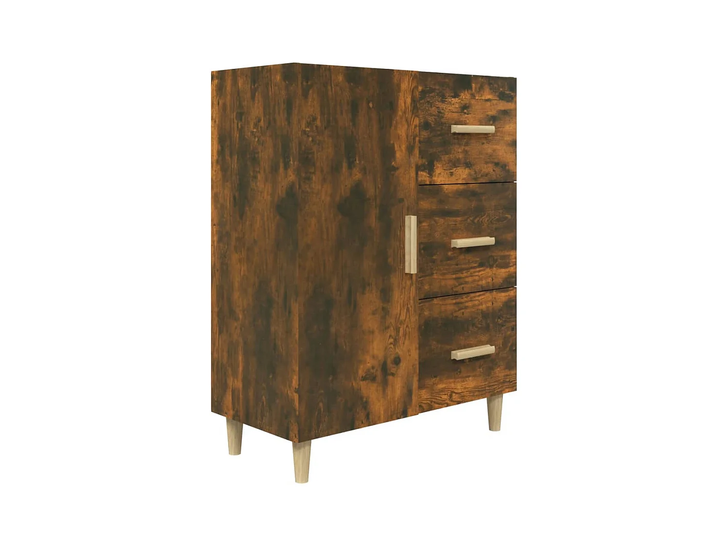 Credenza | Buffet | Armadio Rovere Fumo 69,5x34x90 cm in Legno Multistrato