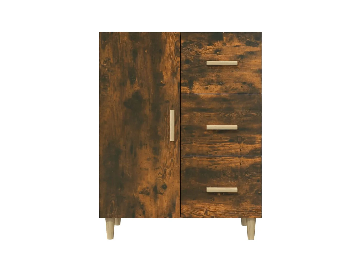 Credenza | Buffet | Armadio Rovere Fumo 69,5x34x90 cm in Legno Multistrato