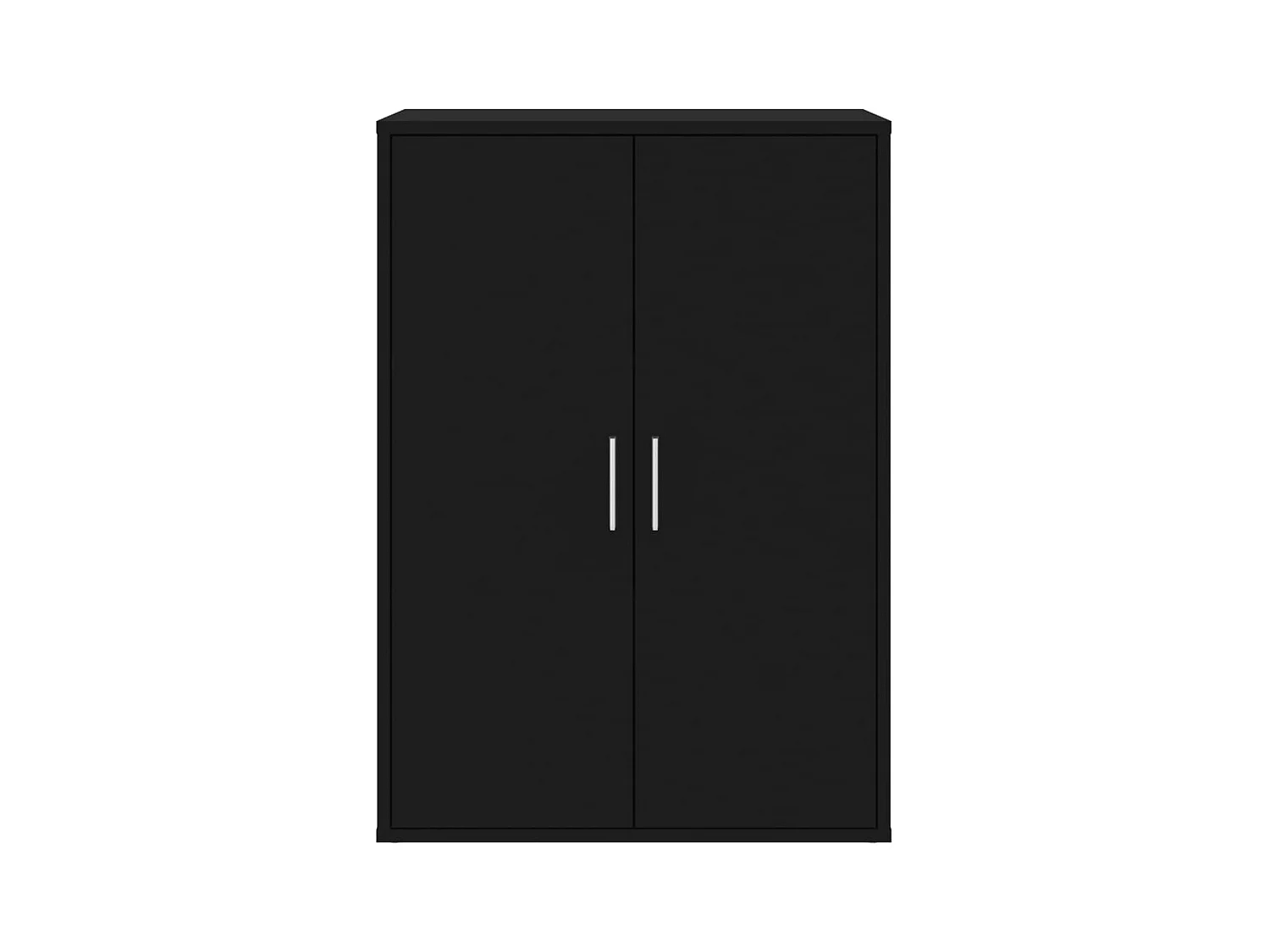 Credenza | Buffet | Armadio Nero 60x31x84 cm in Legno Multistrato