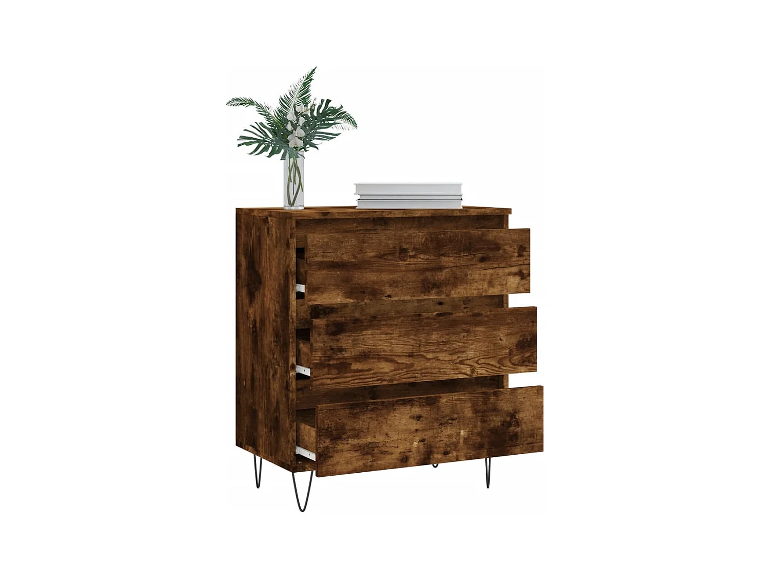 Credenza | Buffet | Armadio Rovere Fumo 60x35x70 cm in Legno Multistrato