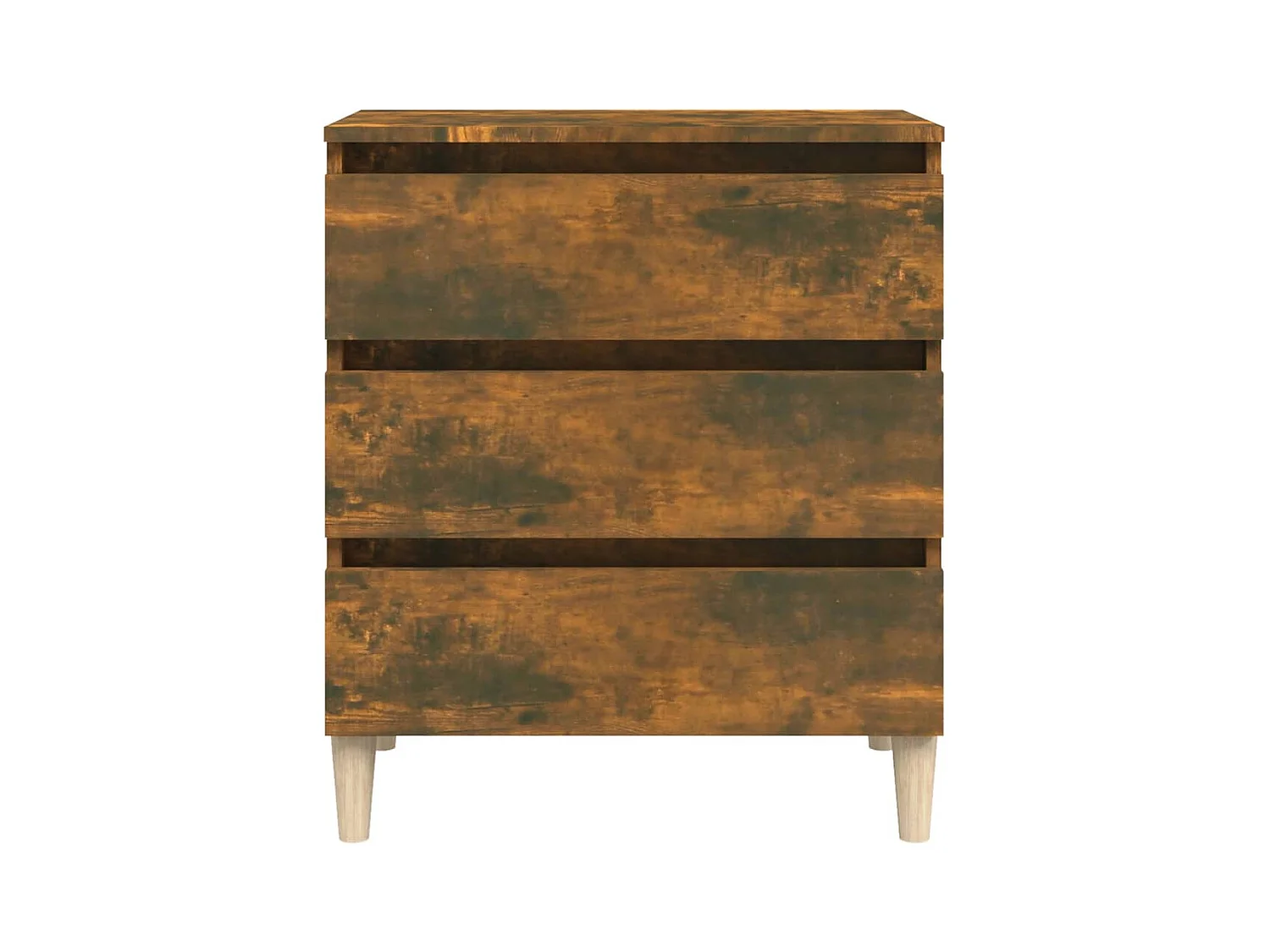 Buffet | Commode à tiroir | Meuble de rangement Chêne fumé 60x35x69 cm Bois d'ingénierie