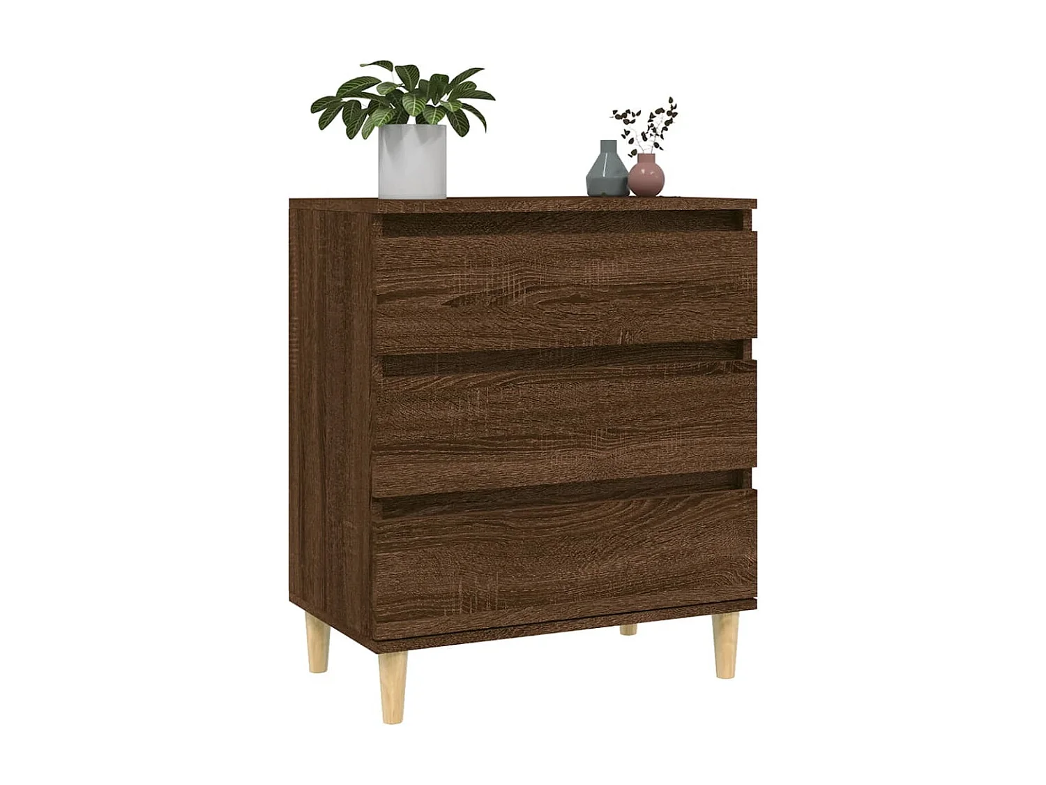 Buffet | Bahut | Meuble de rangement Chêne marron 60x35x70 cm Bois d'ingénierie