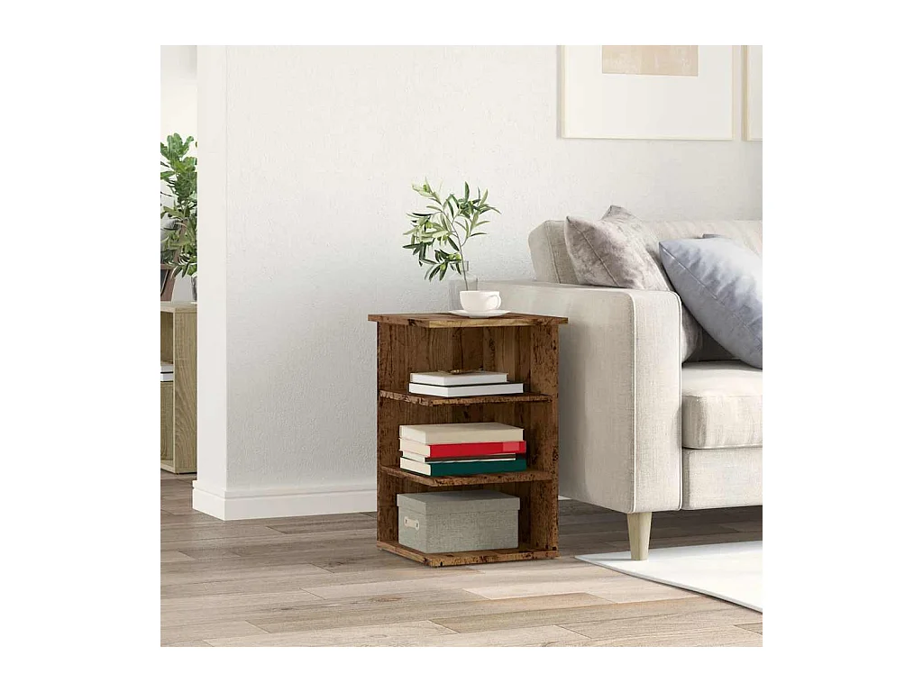 Buffet | Bahut | Meuble de rangement vieux bois 35x35x55 cm bois d'ingénierie