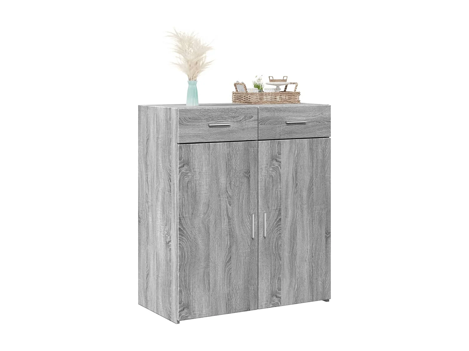 Buffet | Bahut | Meuble de rangement sonoma gris 80x42,5x93 cm bois d'ingénierie