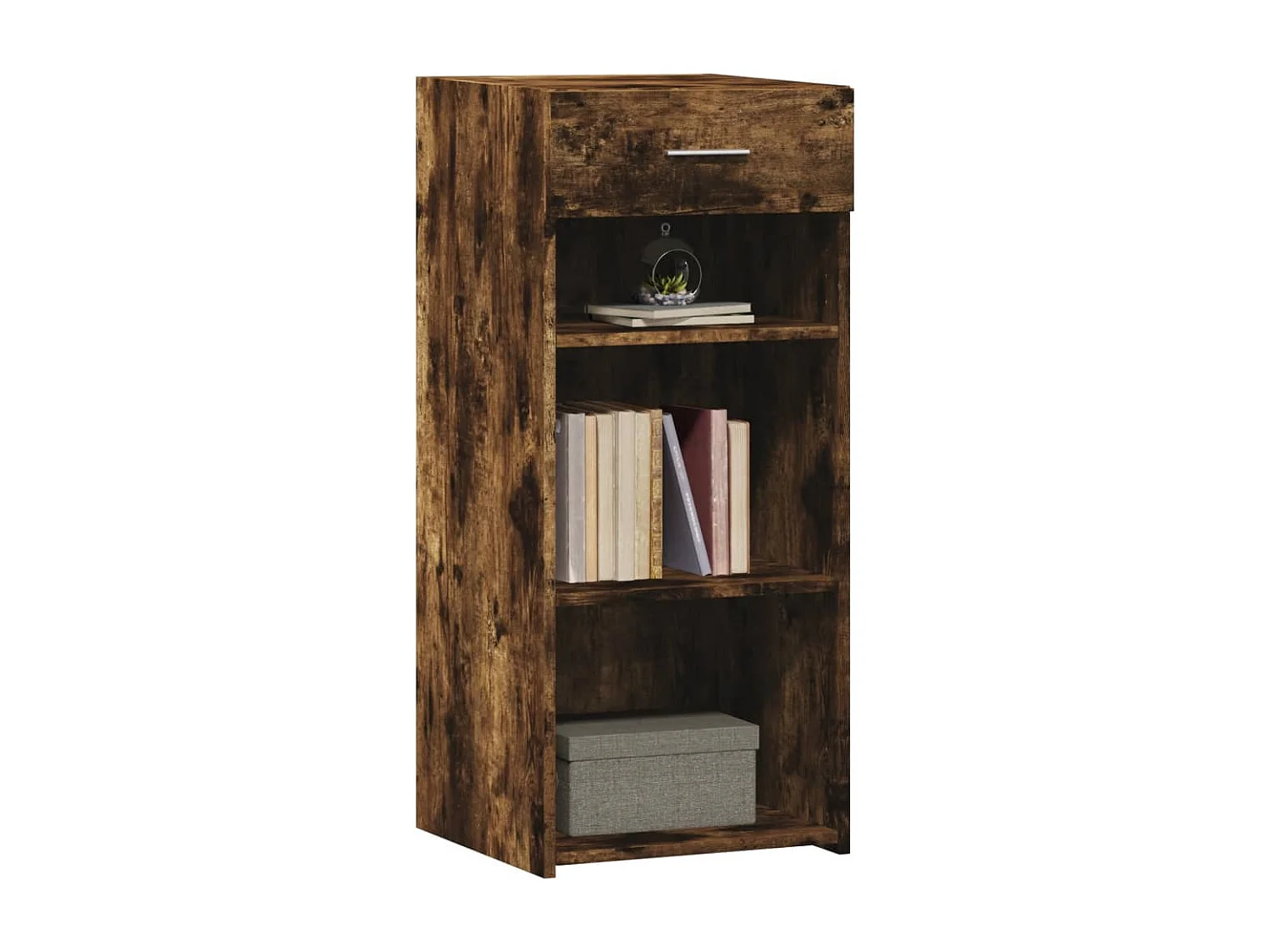 Buffet | Bahut | Meuble de rangement chêne fumé 40x42,5x93 cm bois d'ingénierie