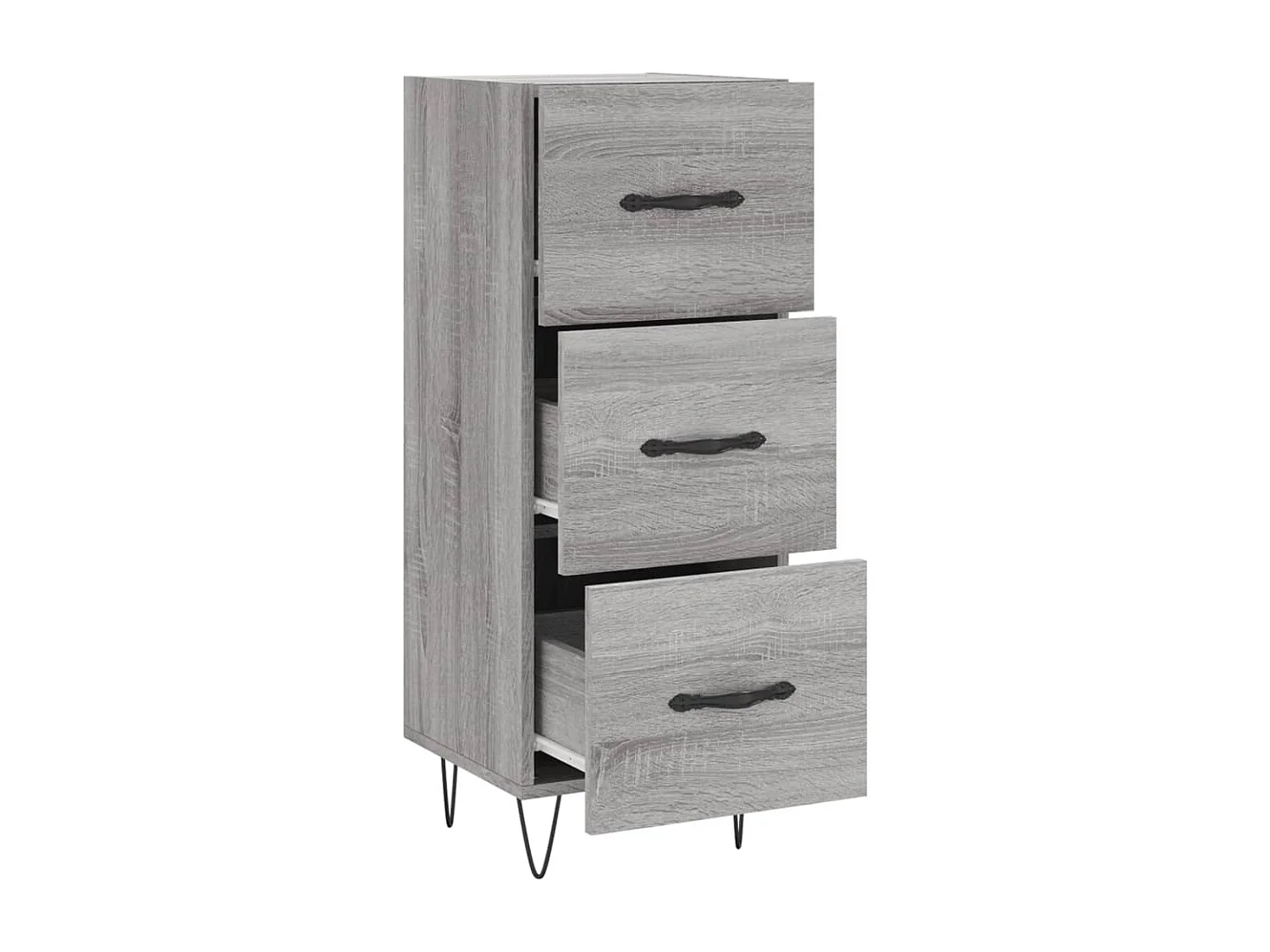 Buffet | Bahut | Meuble de rangement Sonoma gris 34,5x34x90 cm Bois d'ingénierie