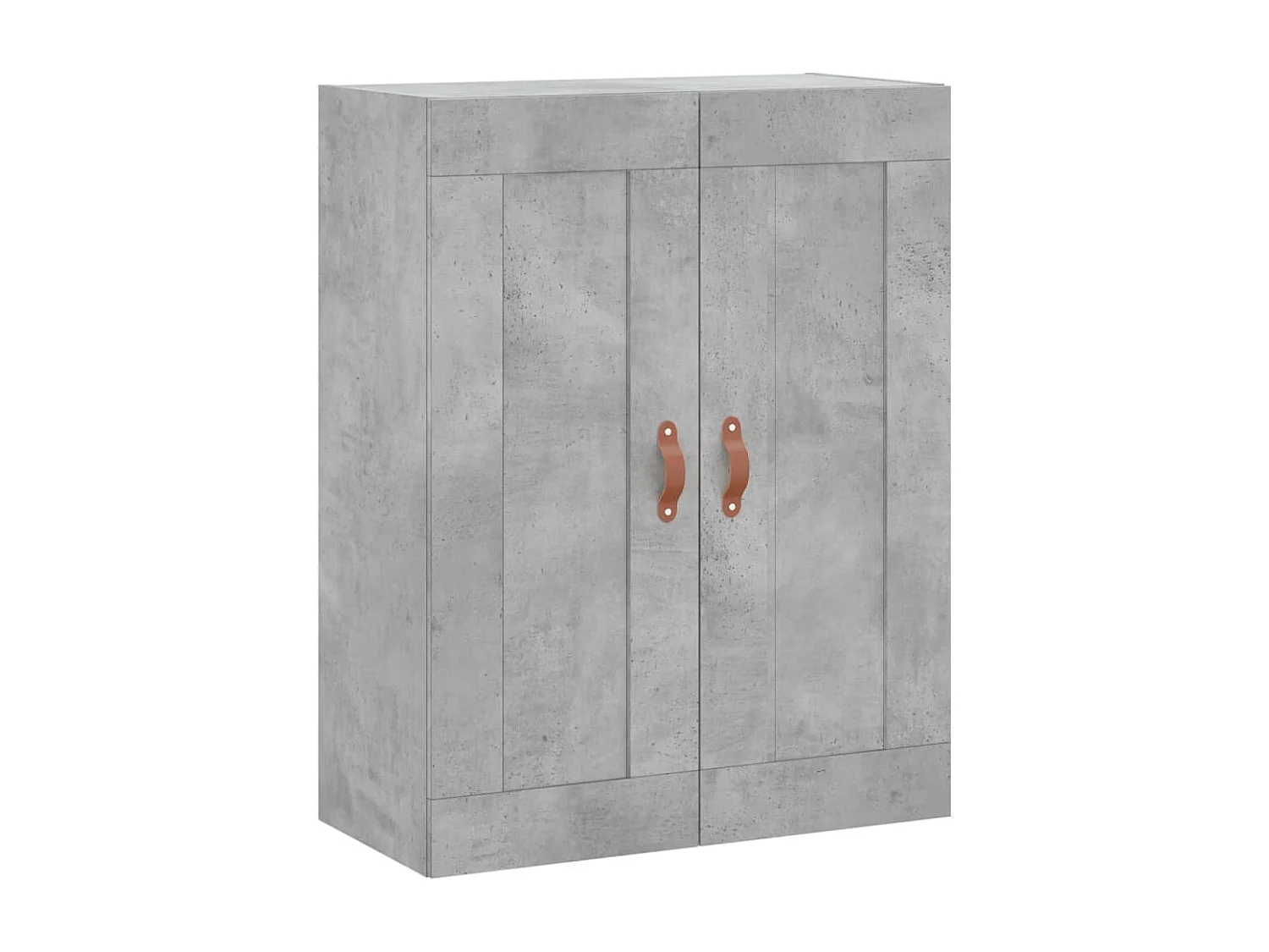 Buffet | Bahut | Meuble de rangement haut Gris béton 69,5x34x180 cm Bois d'ingénierie