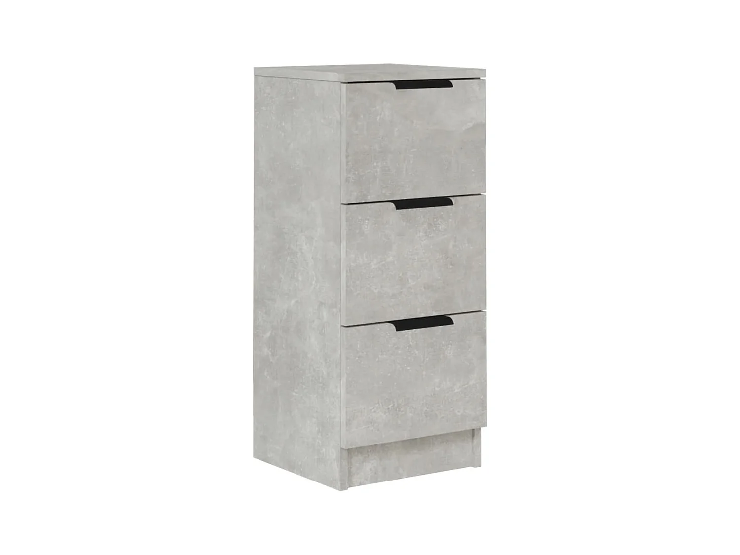 Buffet | Bahut | Meuble de rangement Gris béton 30x30x70 cm Bois d'ingénierie