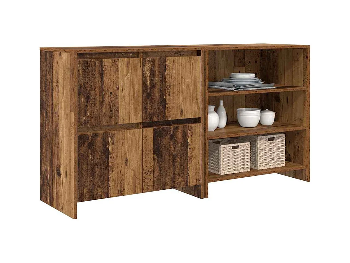 Buffet | Bahut | Meuble de rangement 2 pcs Bois ancien 70 x 41 x 75 cm Bois d'ingénierie