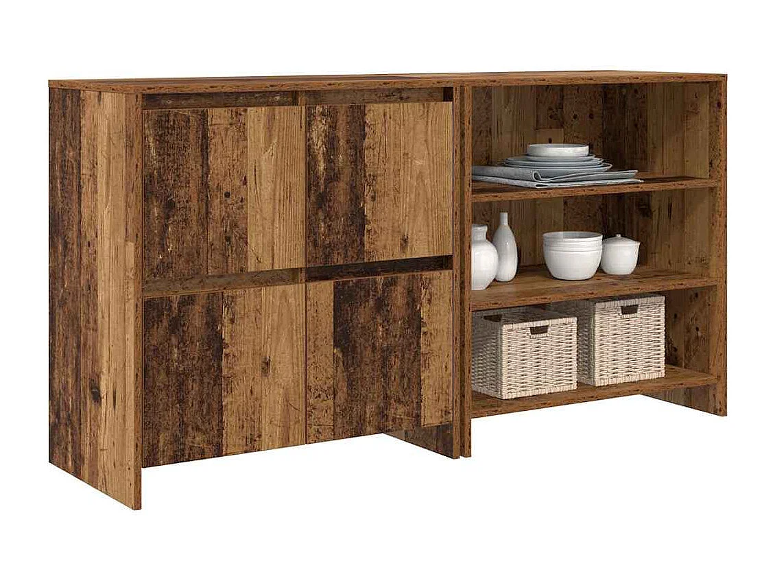 Buffet | Bahut | Meuble de rangement 2 pcs Bois ancien 70 x 41 x 75 cm Bois d'ingénierie