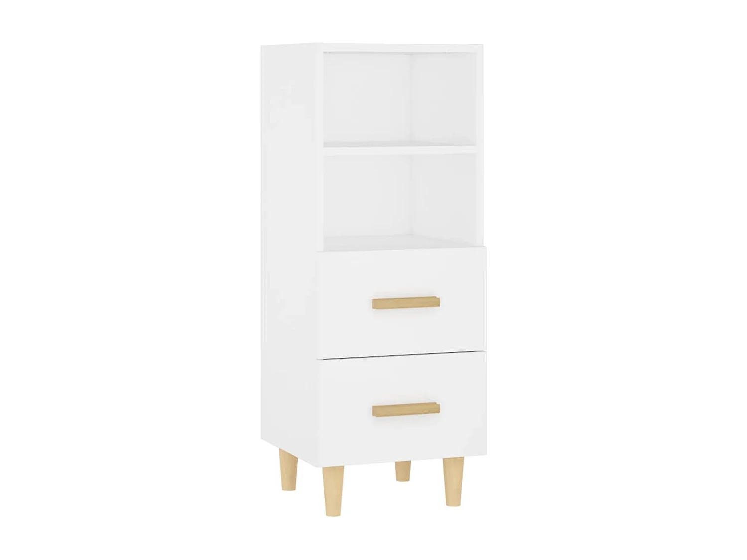 Buffet | Bahut | Meuble de rangement Blanc 34,5x34x90 cm Bois d'ingénierie