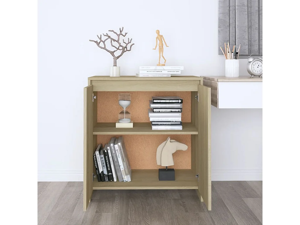 Buffet | Bahut | Meuble de rangement Chêne sonoma 70x41x75 cm Bois d'ingénierie