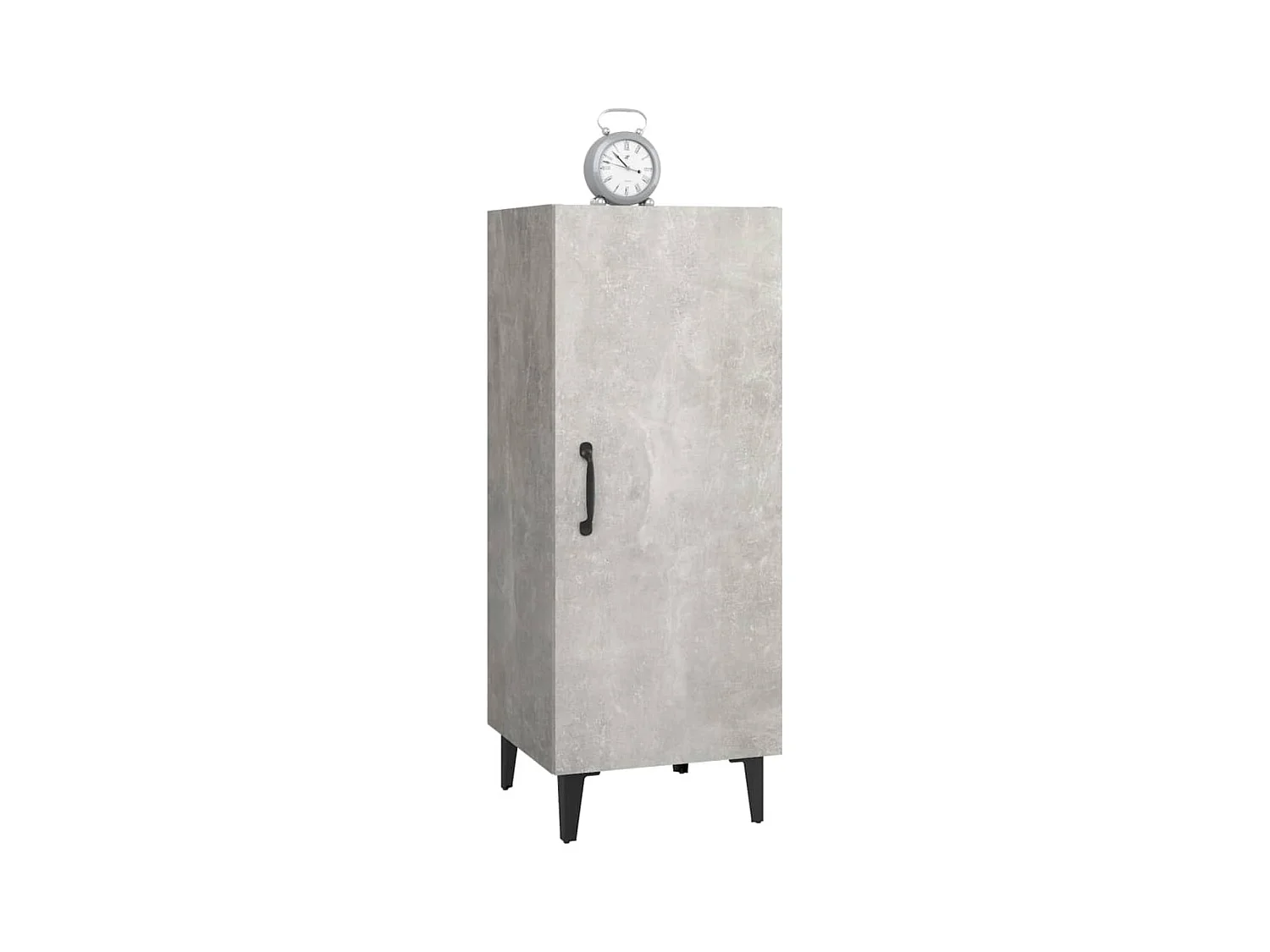 Credenza | Buffet | Armadio Grigio Cemento 34,5x34x90 cm in Legno Multistrato