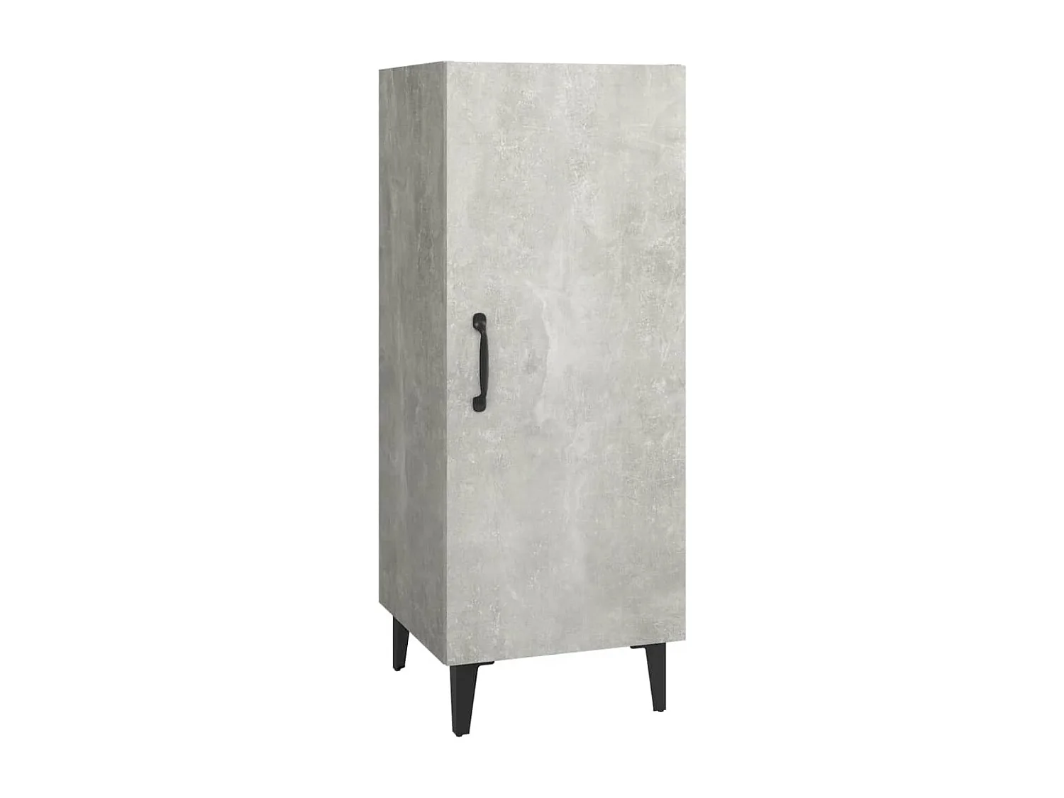 Buffet | Bahut | Meuble de rangement Gris béton 34,5x34x90 cm Bois d'ingénierie