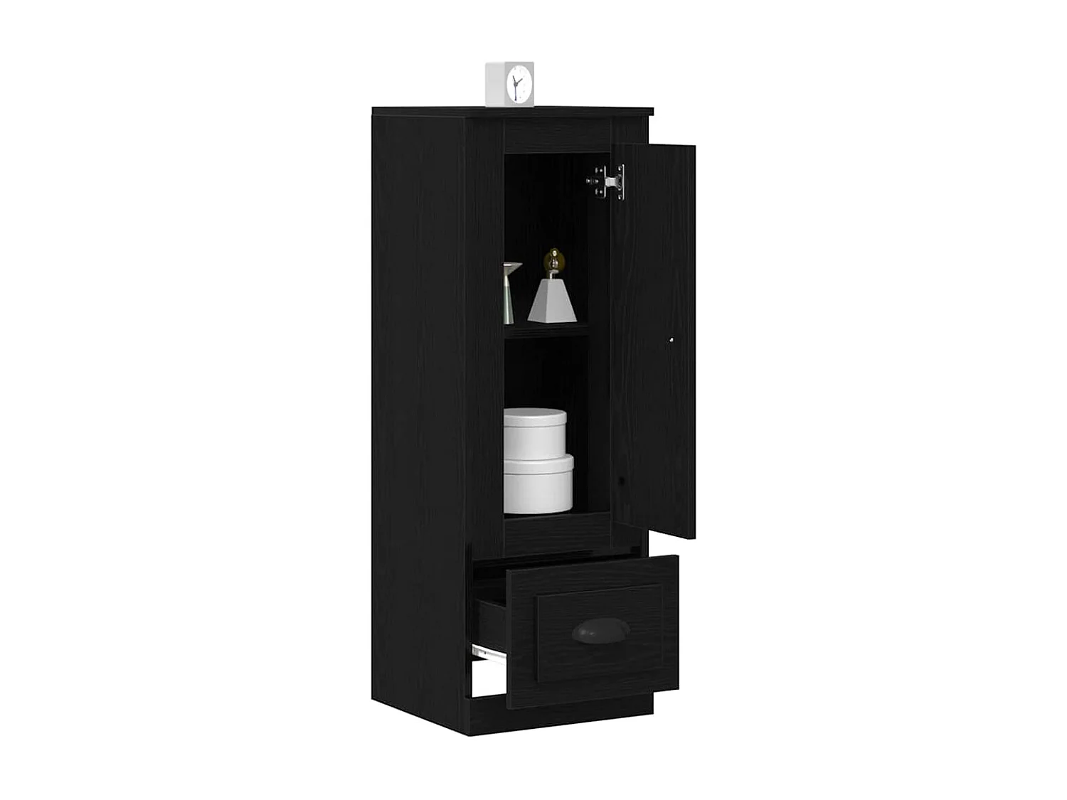 Buffet | Bahut | Meuble de rangement Black Oak 36x35,5x103,5 cm en Bois d'ingénierie