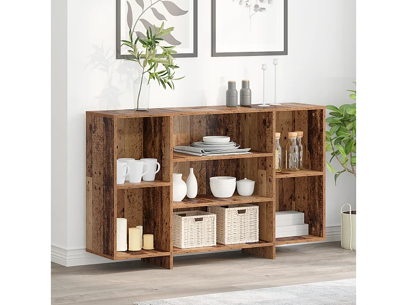 Buffet | Bahut | Meuble de rangement Bois ancien 120 x 30 x 75 cm Bois d'ingénierie