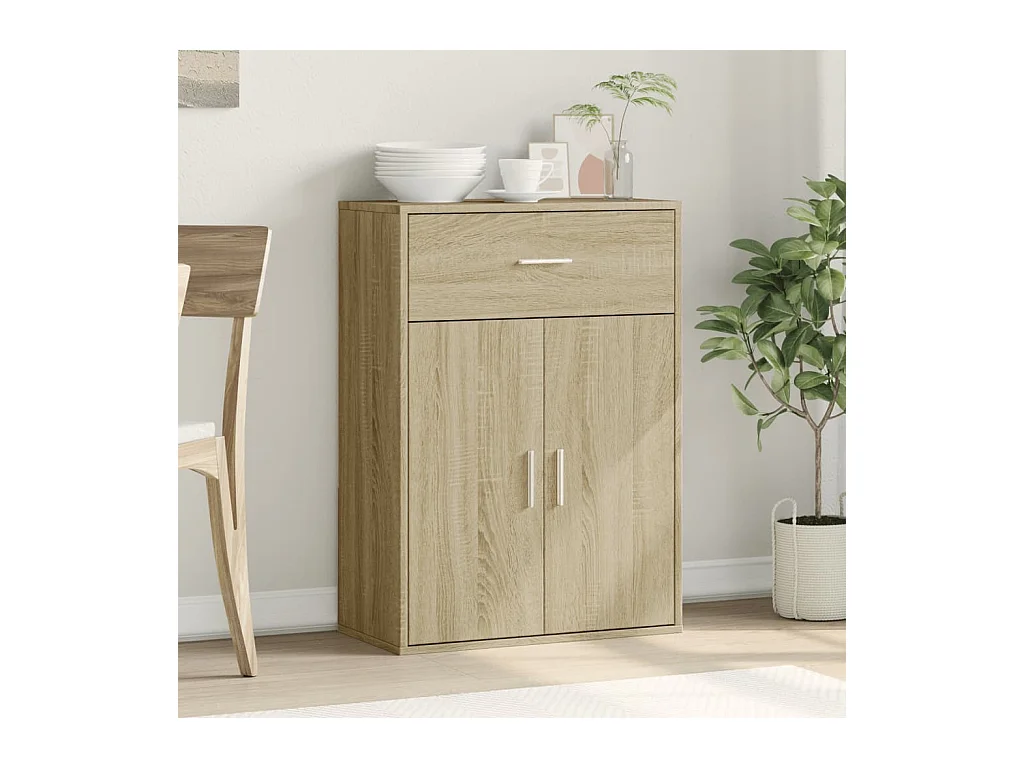Buffet | Bahut | Meuble de rangement chêne sonoma 60x30x84 cm bois d'ingénierie