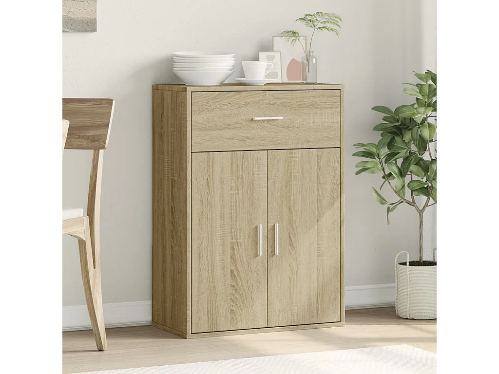 Buffet | Bahut | Meuble de rangement chêne sonoma 60x30x84 cm bois d'ingénierie