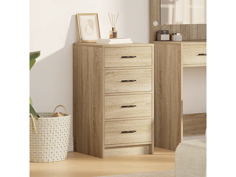 Buffet | Bahut | Meuble de rangement en chêne Sonoma 40x41x75 cm en bois d'ingénierie