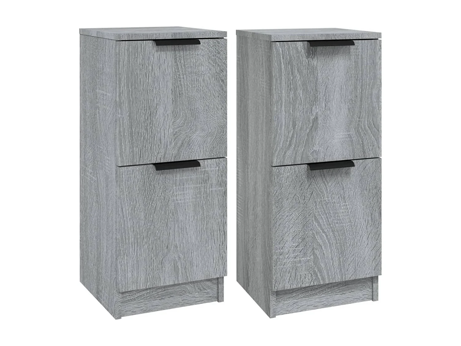 Buffets | Bahuts | Meuble de rangement 2 pcs Sonoma gris 30x30x70 cm Bois d'ingénierie