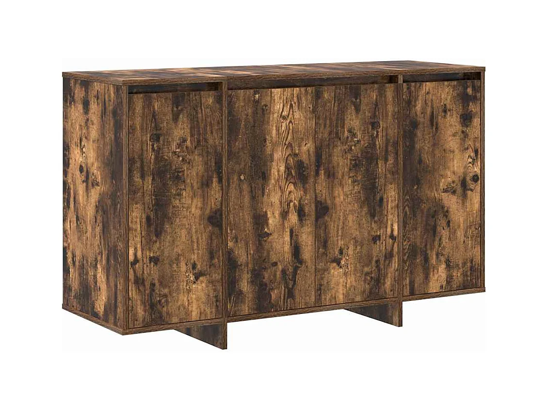 Buffet | Bahut | Meuble de rangement en chêne fumé Chêne fumé Bois d'ingénierie 120 x 41 x 75 cm