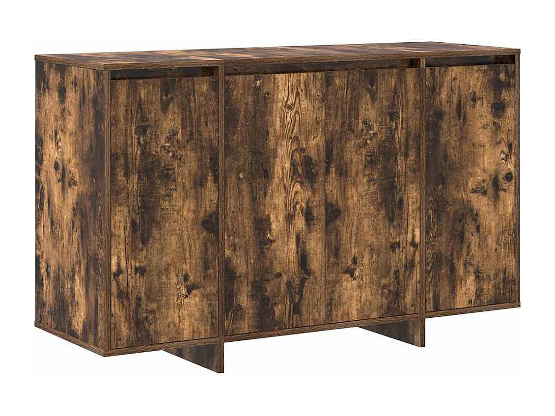 Buffet | Bahut | Meuble de rangement en chêne fumé Chêne fumé Bois d'ingénierie 120 x 41 x 75 cm
