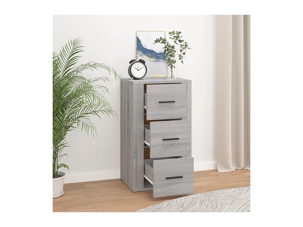 Buffet | Bahut | Meuble de rangement Sonoma gris 40x33x70 cm Bois d'ingénierie