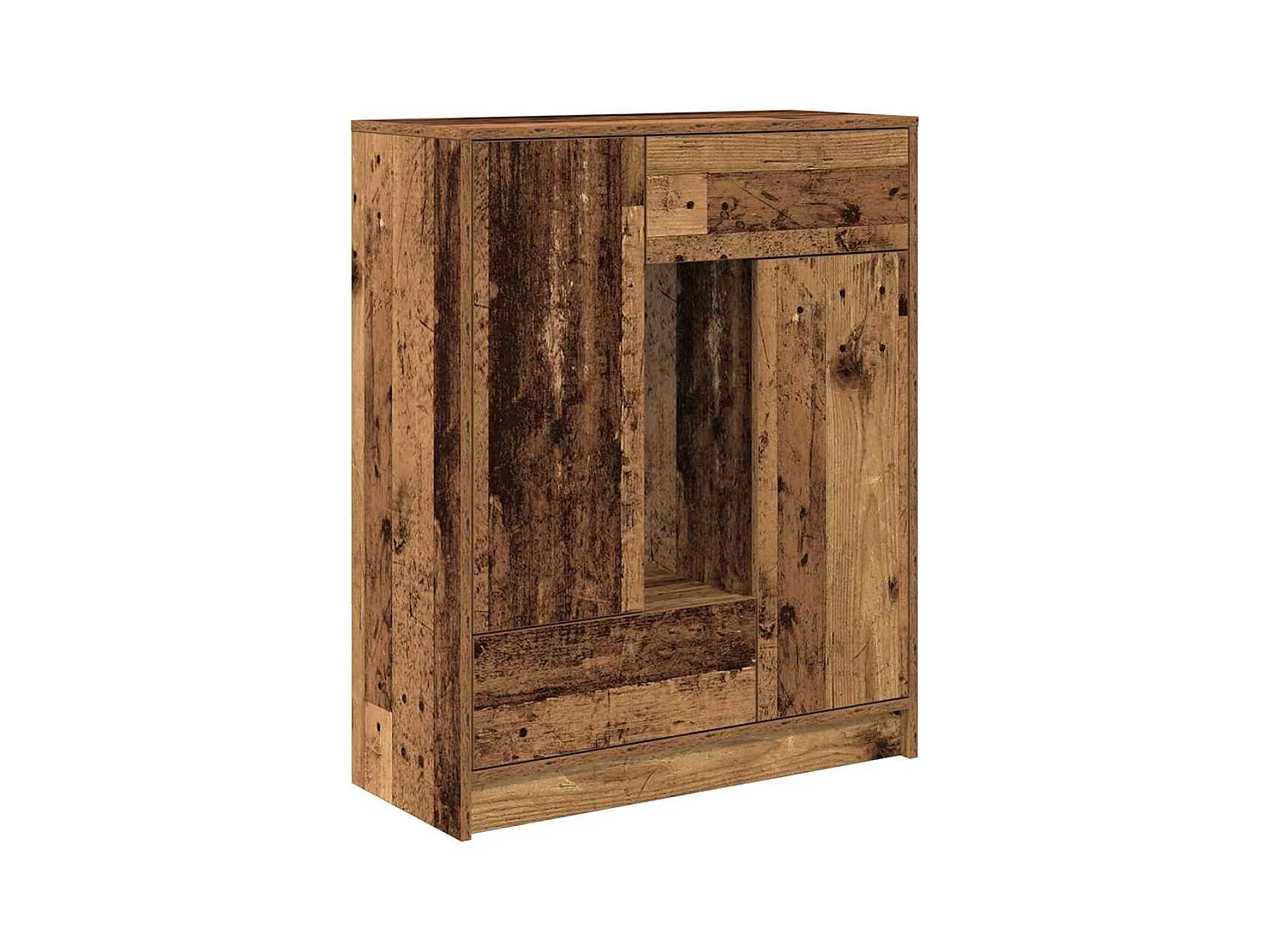 Credenza | Buffet | Armadio con Cassetti e Ante Legno Antico 73x31x90 cm