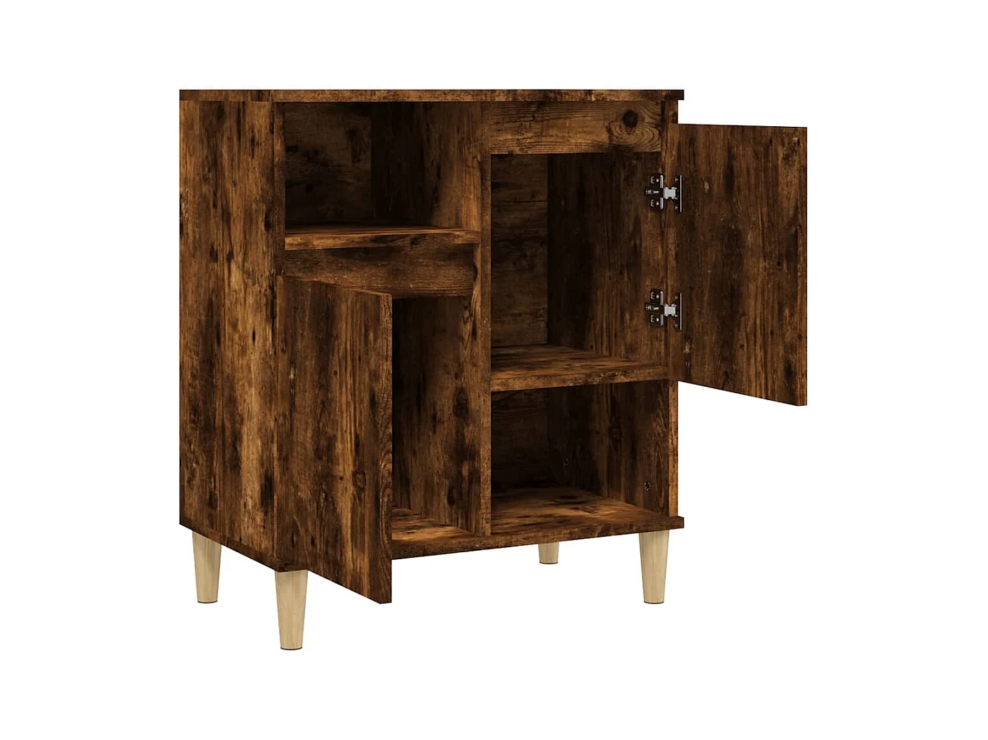 Buffet | Bahut | Meuble de rangement Chêne fumé 60x35x70 cm Bois d'ingénierie