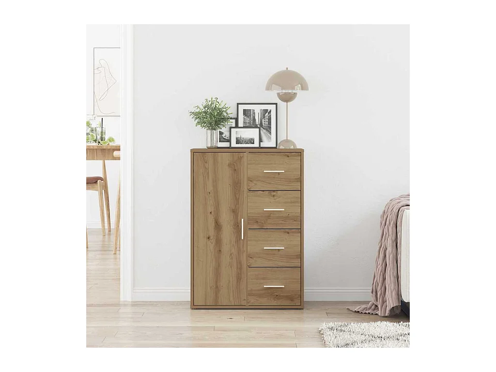 Buffet | Bahut | Meuble de rangement Artisan Chêne 60x31x84 cm en bois d'ingénierie