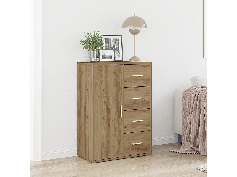 Buffet | Bahut | Meuble de rangement Artisan Chêne 60x31x84 cm en bois d'ingénierie