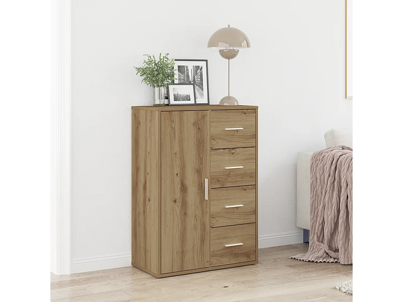 Buffet | Bahut | Meuble de rangement Artisan Chêne 60x31x84 cm en bois d'ingénierie