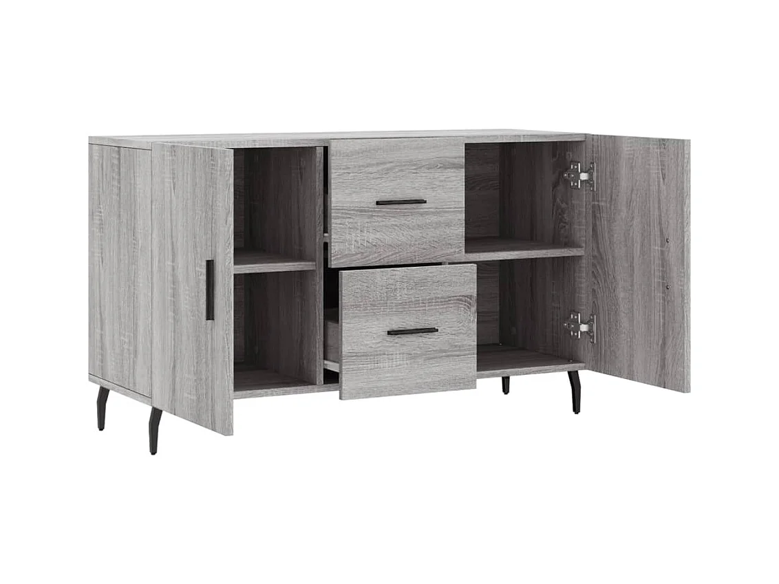 Credenza | Buffet | Armadio Grigio Sonoma 100x36x60 cm in Legno Multistrato