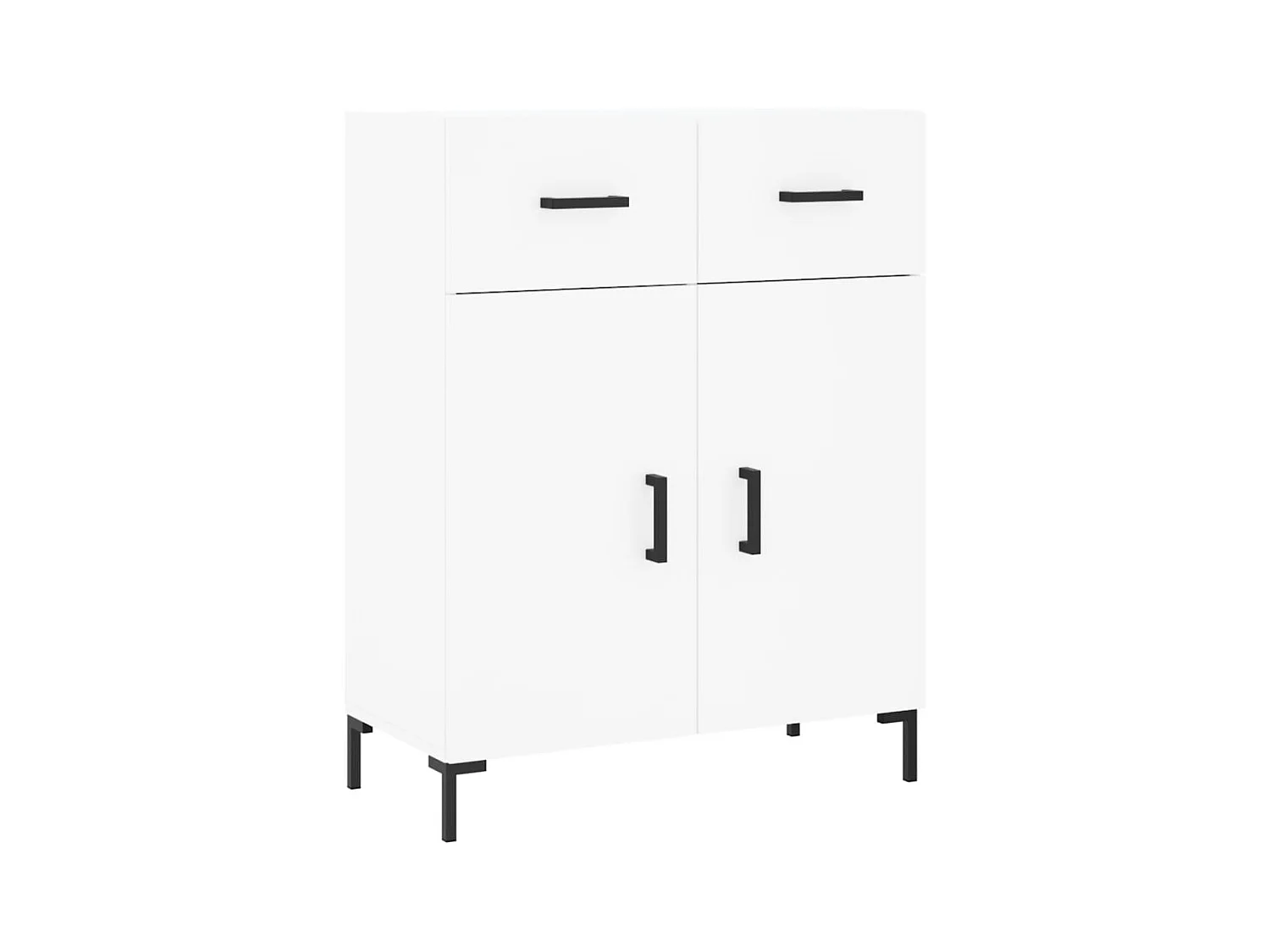 Buffet | Bahut | Meuble de rangement blanc 69,5x34x90 cm bois d'ingénierie