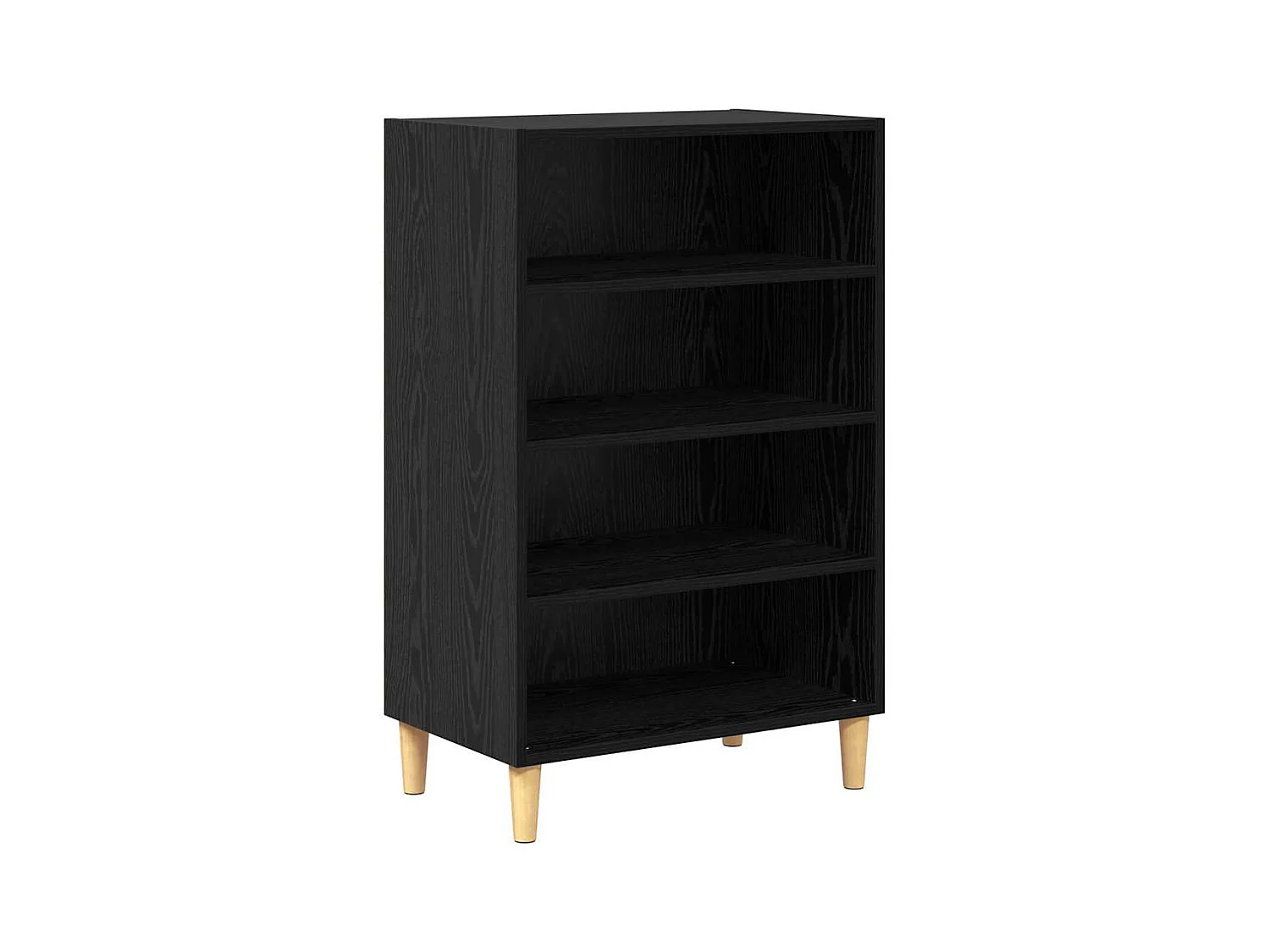 Buffet | Bahut | Meuble de rangement Chêne noir 57 x 35 x 90 cm Bois d'ingénierie